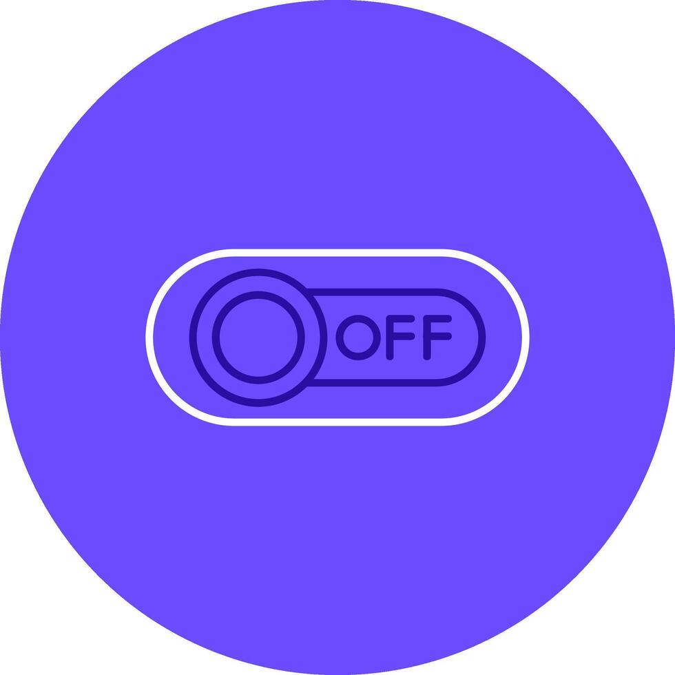 Off Duo tune color circle Icon vector