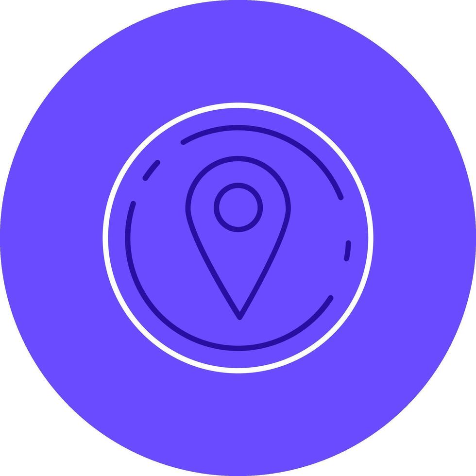 Location Duo tune color circle Icon vector
