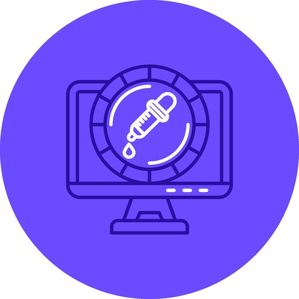 Color Duo tune color circle Icon vector