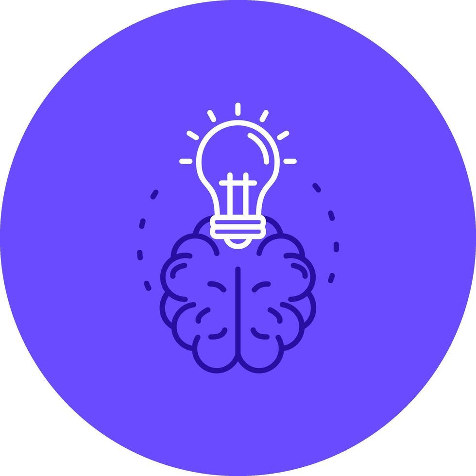 Brainstroming Duo tune color circle Icon vector