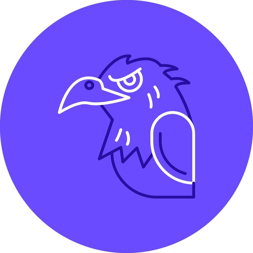 Eagle Duo tune color circle Icon vector