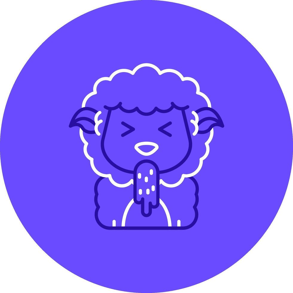 Vomit Duo tune color circle Icon vector