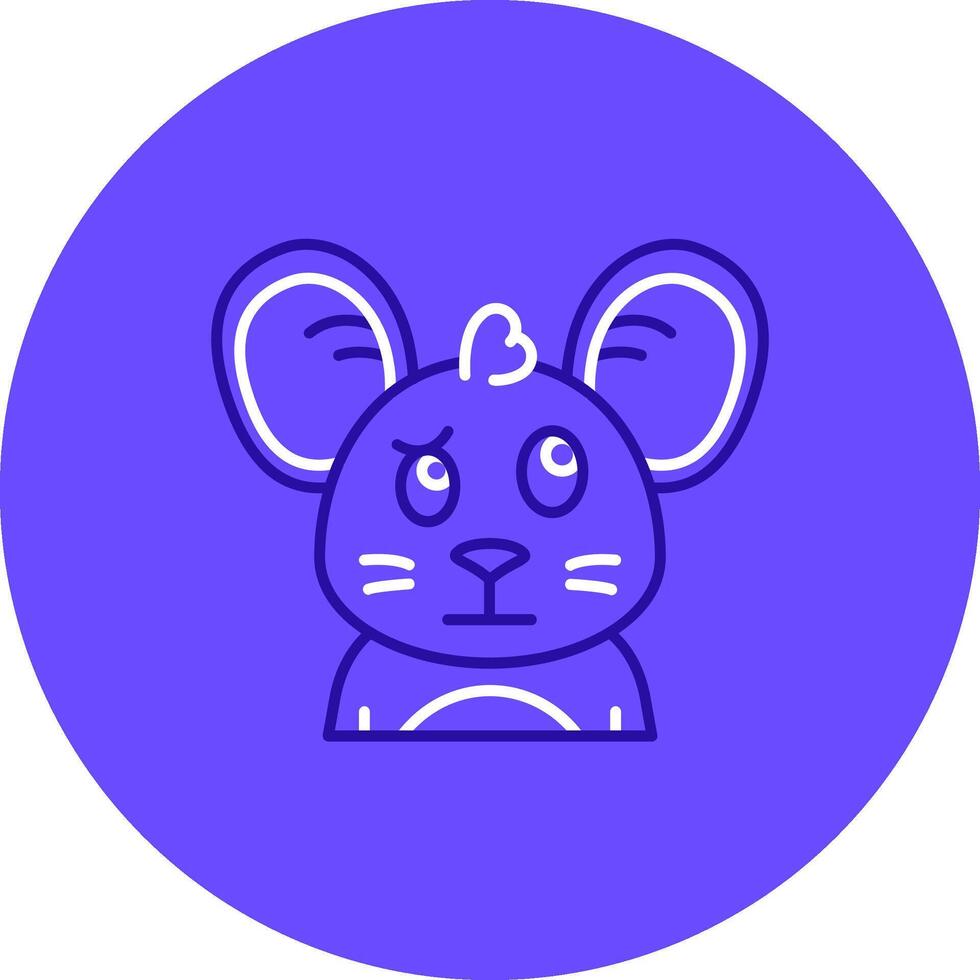Confused Duo tune color circle Icon vector