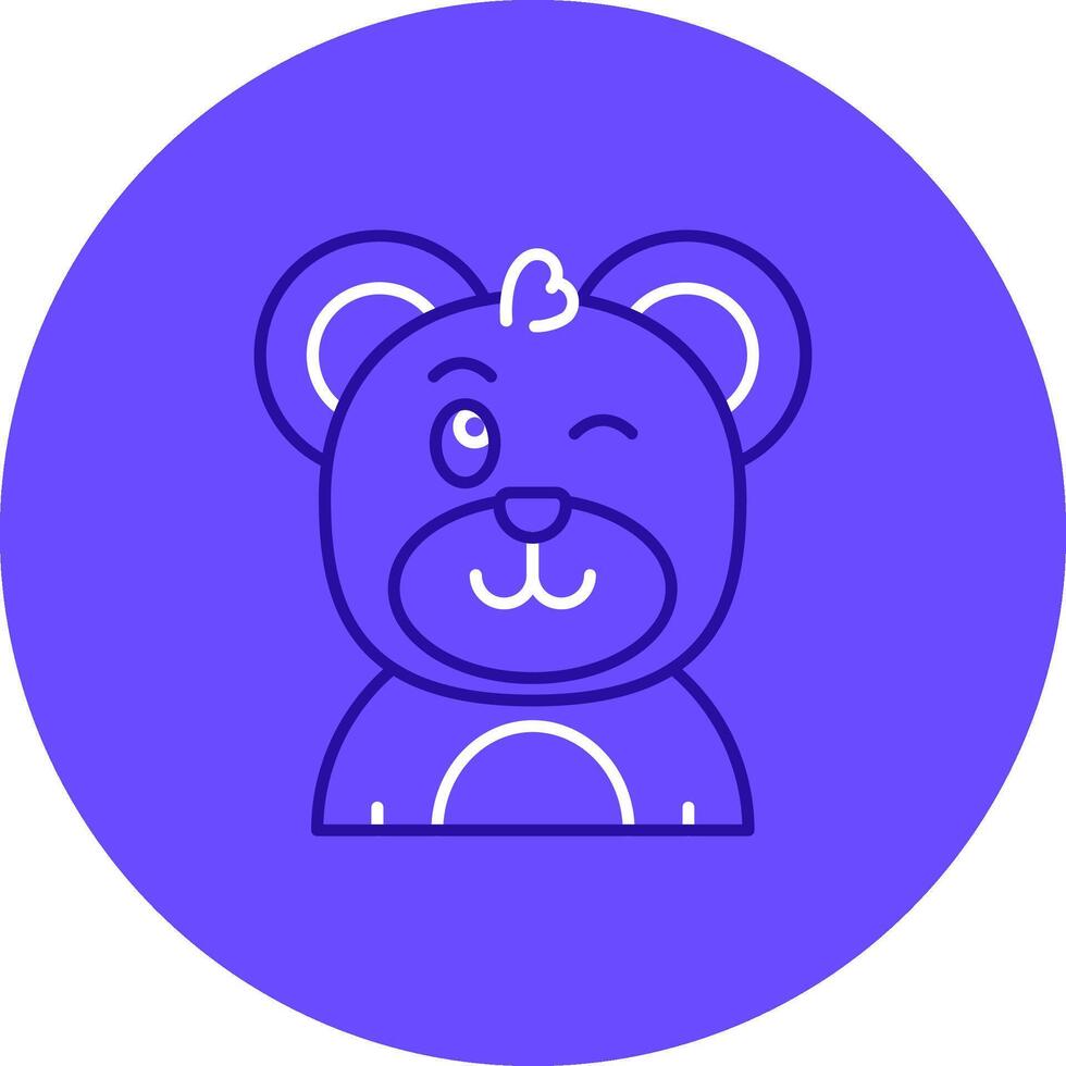 Wink Duo tune color circle Icon vector
