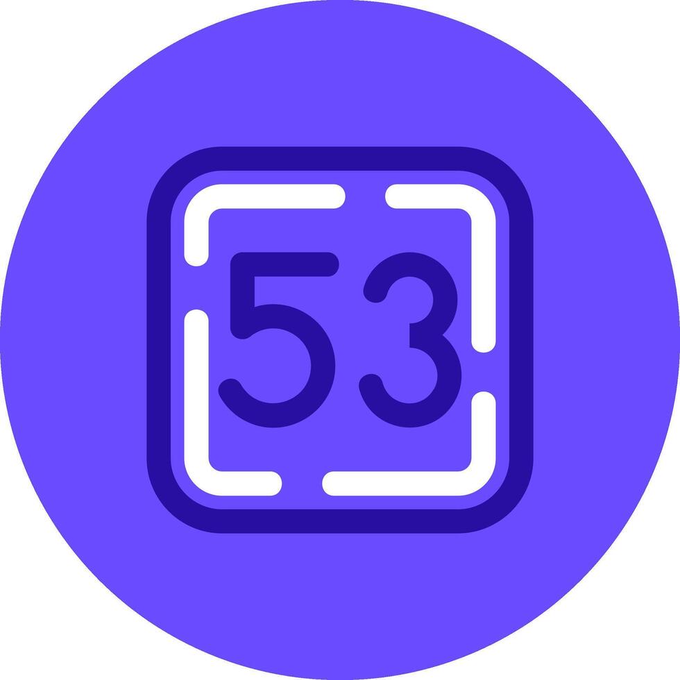 Fifty Three Duo tune color circle Icon vector