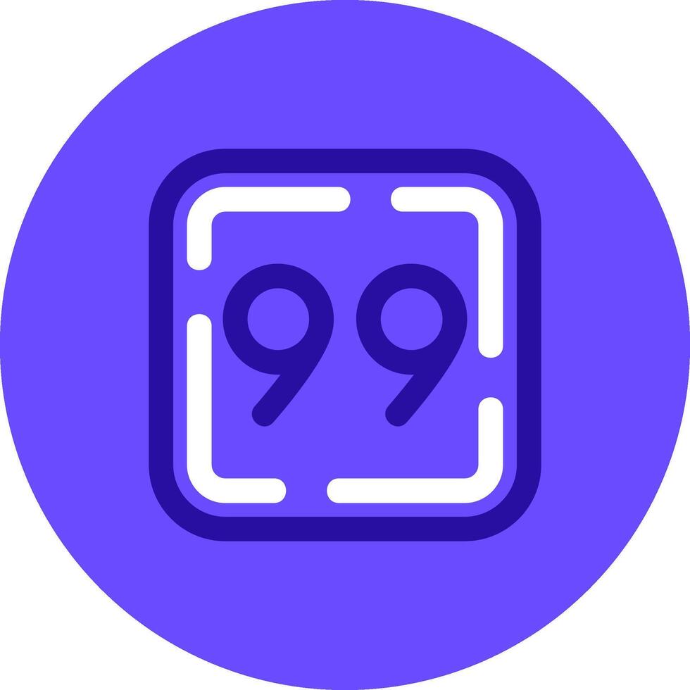 Ninety Nine Duo tune color circle Icon vector
