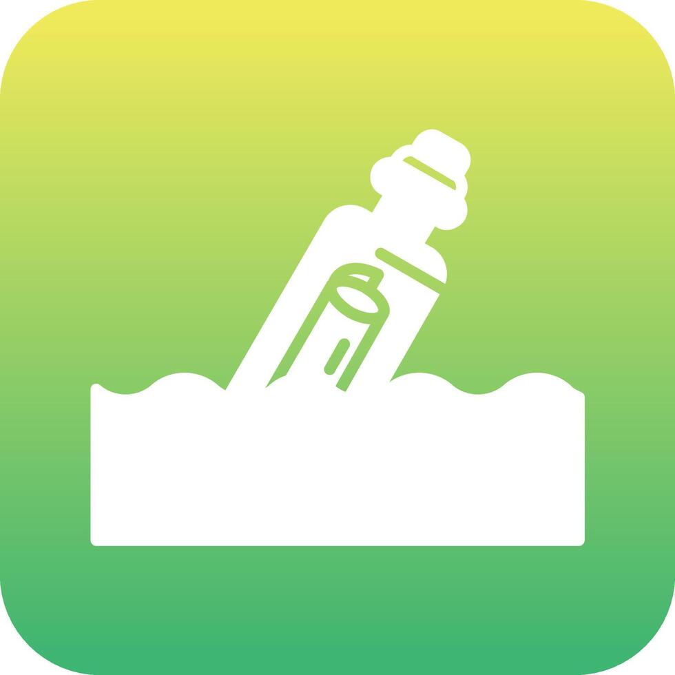 Message In A Bottle Vector Icon