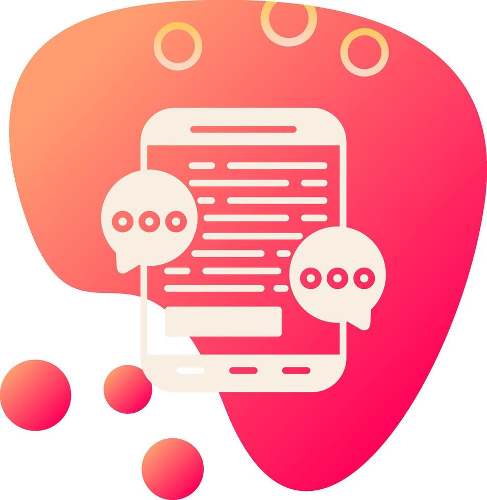 Mobile Chat Vector Icon