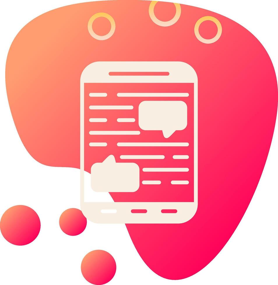 Mobile Chat Vector Icon