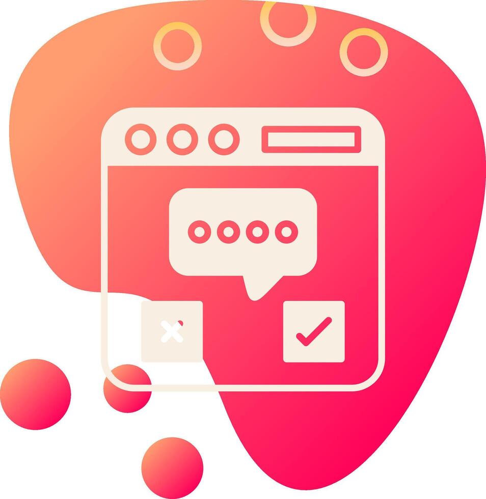 Browser Chat Vector Icon