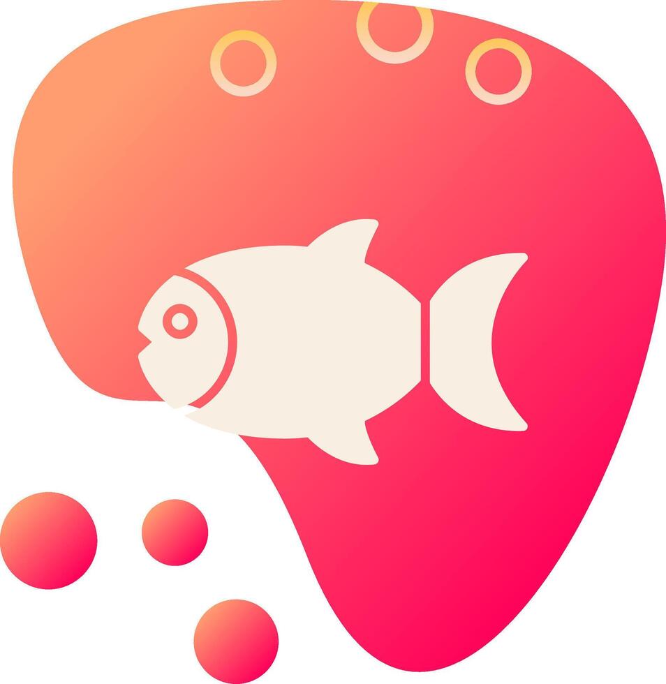 icono de vector de pescado