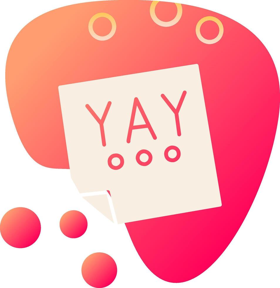 Yay Vector Icon