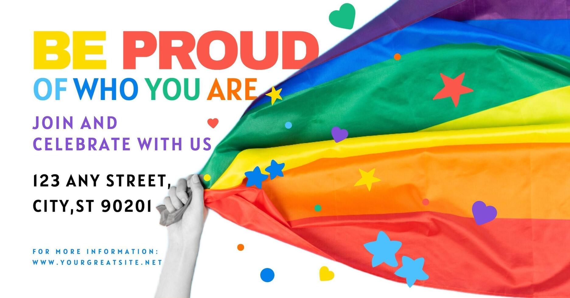 Be Proud Event for Facebook Ad template