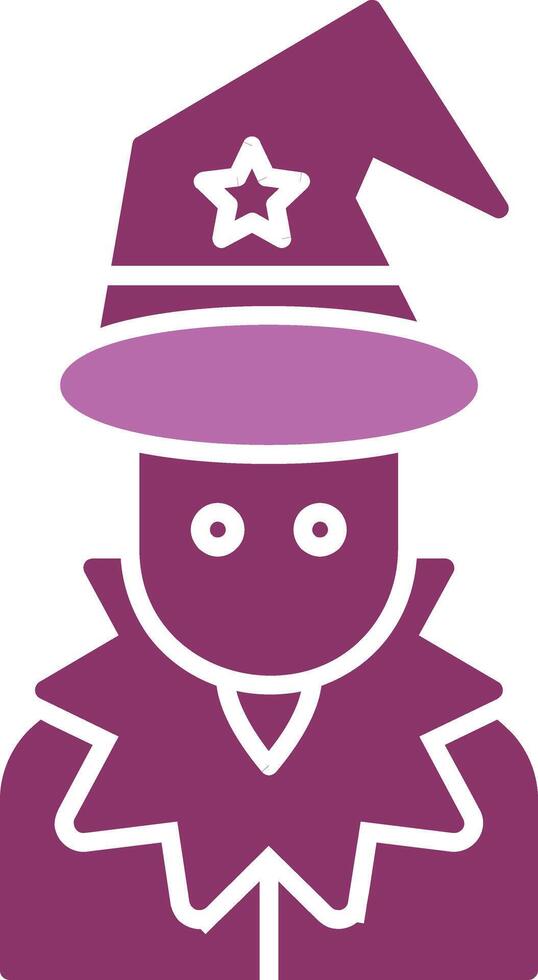 Wizard Glyph Two Colour Icon vector