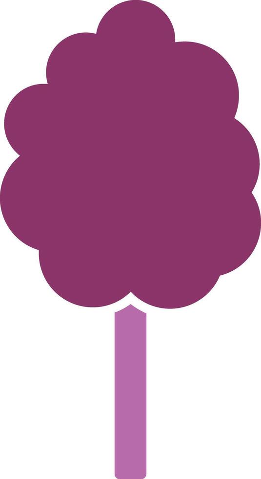 Cotton Candy Glyph Two Colour Icon vector