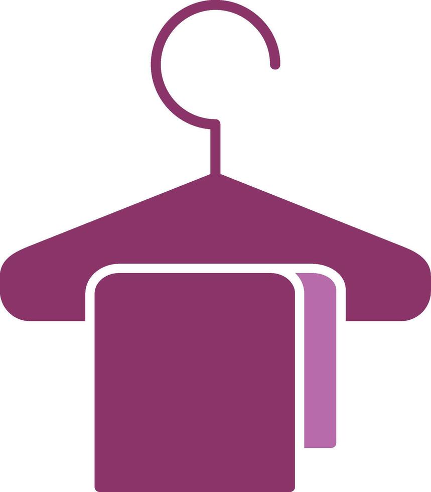 Changing Room Glyph Two Colour Icon vector