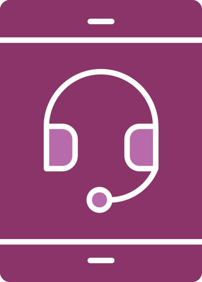 Online Service Glyph Two Colour Icon vector