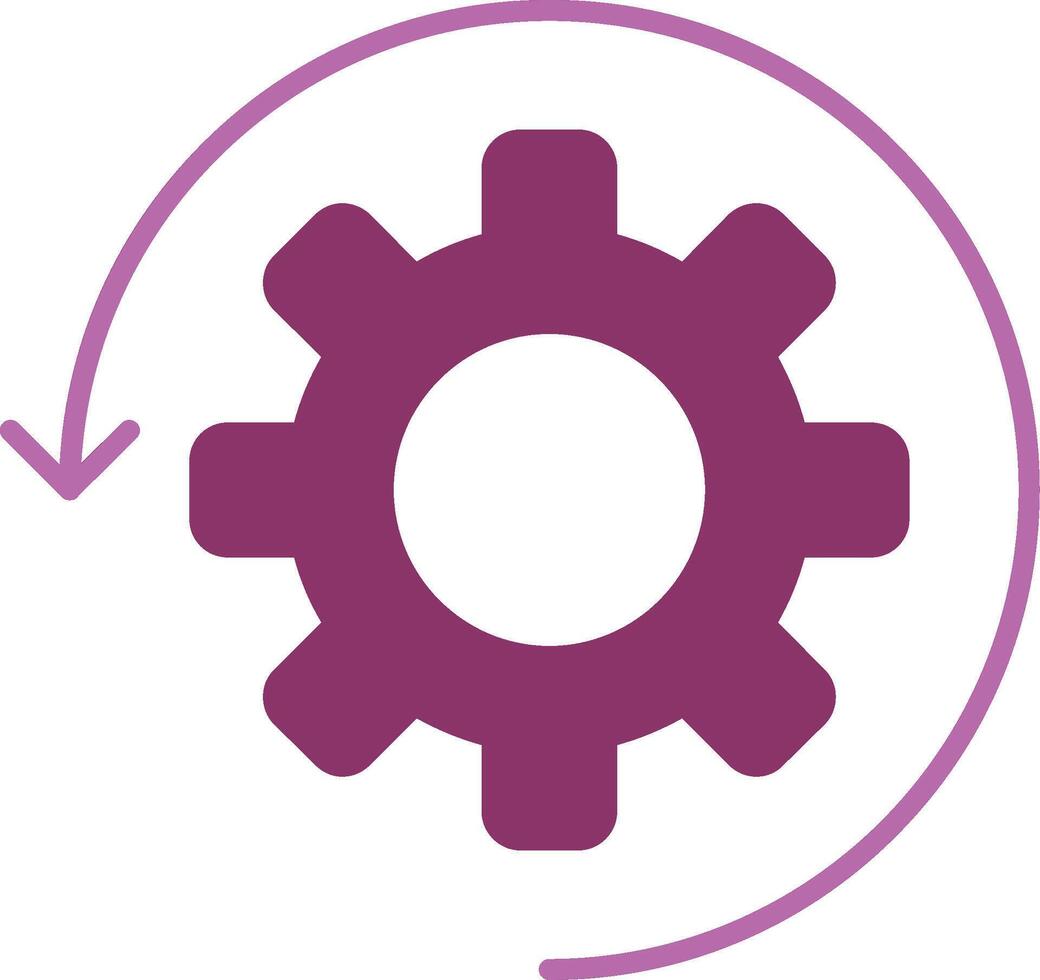 Automate Glyph Two Colour Icon vector