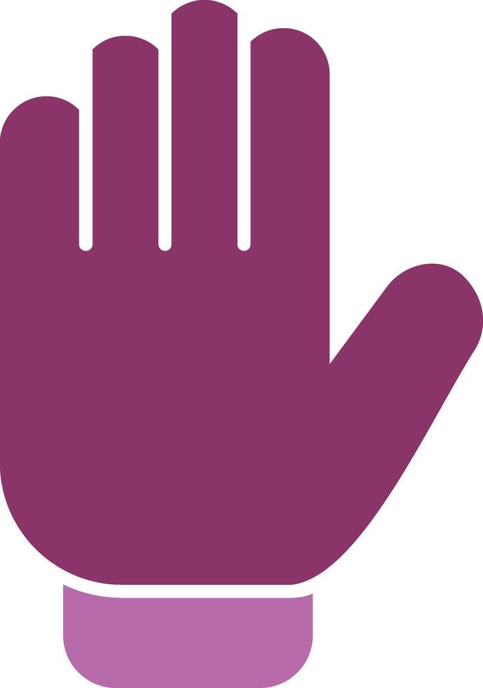 Gloves Glyph Two Colour Icon vector