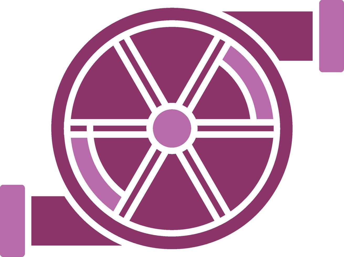 Turbo Glyph Two Colour Icon vector