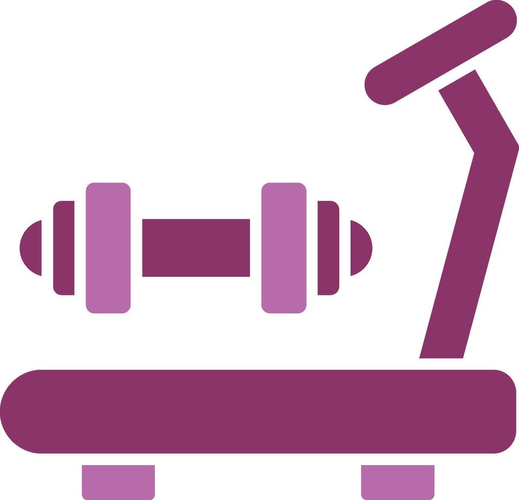 Gym Glyph Two Colour Icon vector