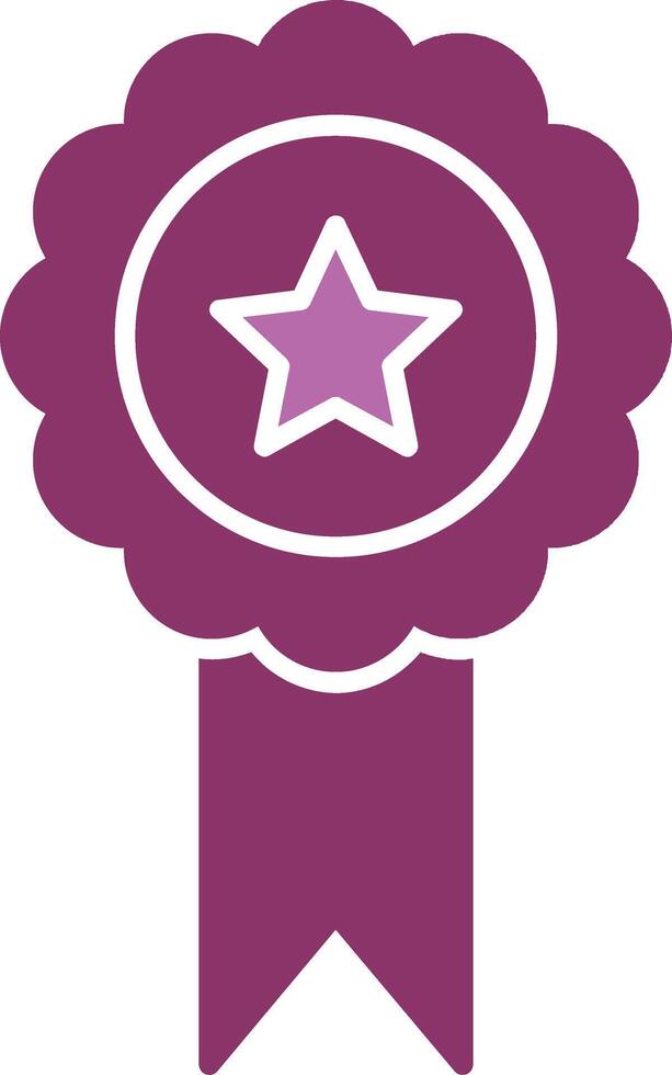 Quality Glyph Two Colour Icon vector