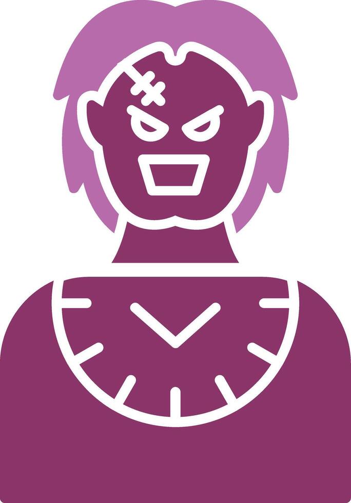 Baron Glyph Two Colour Icon vector