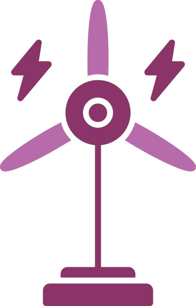 Eolic Turbine Glyph Two Colour Icon vector