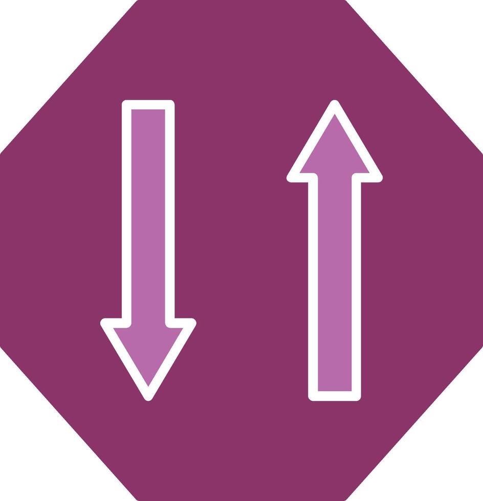 Two Way Glyph Two Colour Icon vector