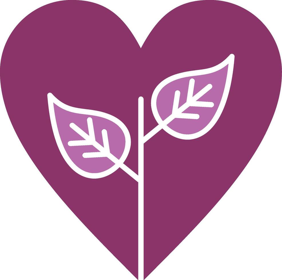Eco Friendly Glyph Two Colour Icon vector