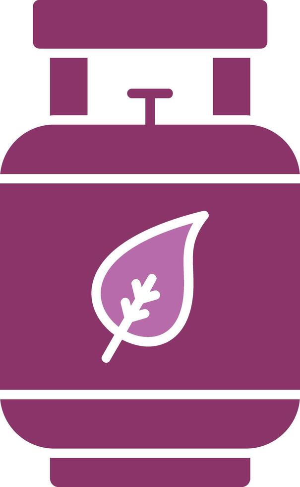 Eco Gas Glyph Two Colour Icon vector