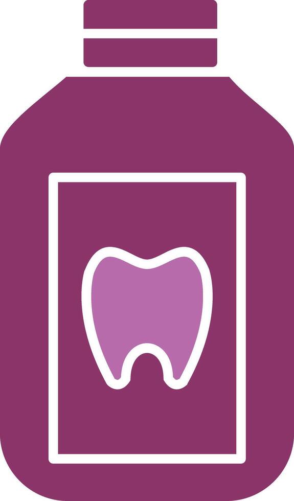 Mouthwash Glyph Two Colour Icon vector