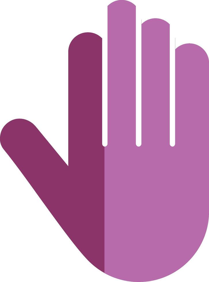Hand Glyph Two Colour Icon vector