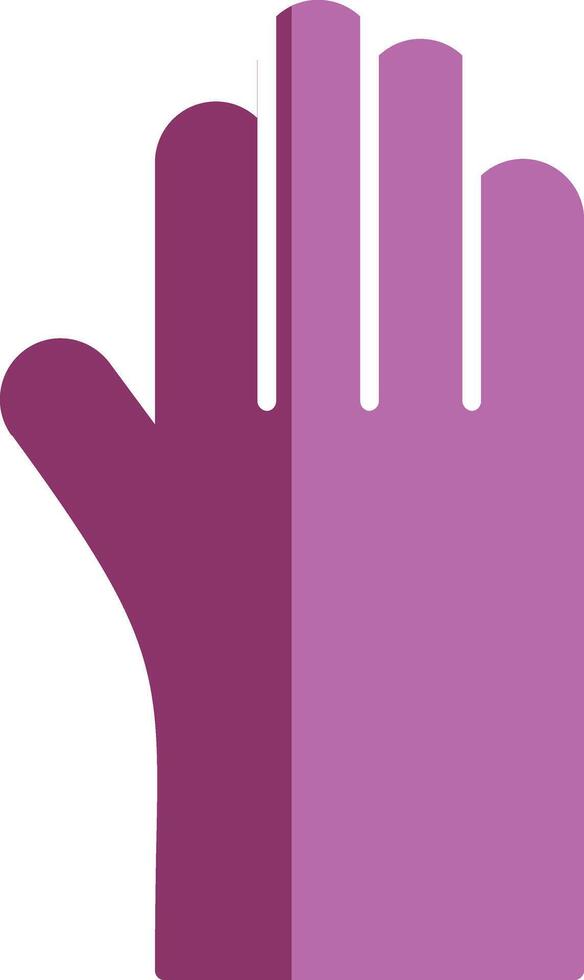 Cleaning Gloves Glyph Two Colour Icon vector