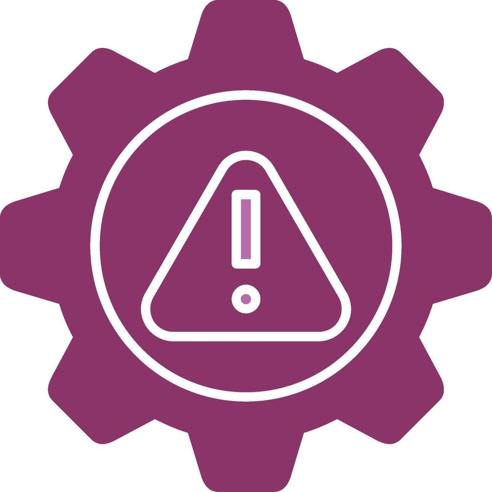 Risk Management Glyph Two Colour Icon vector
