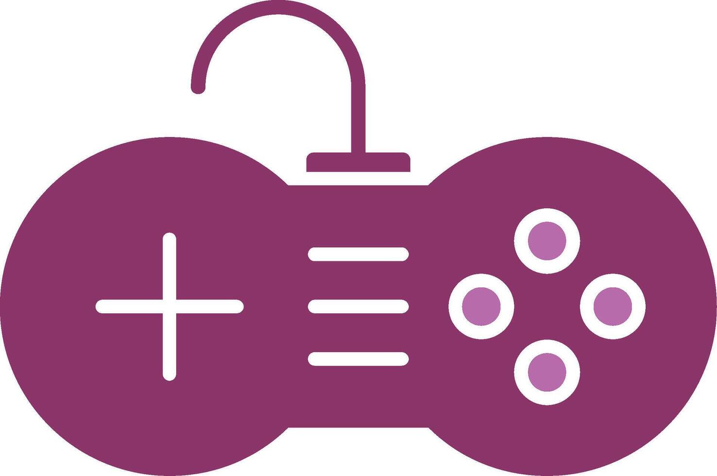 Video Console Glyph Two Colour Icon vector