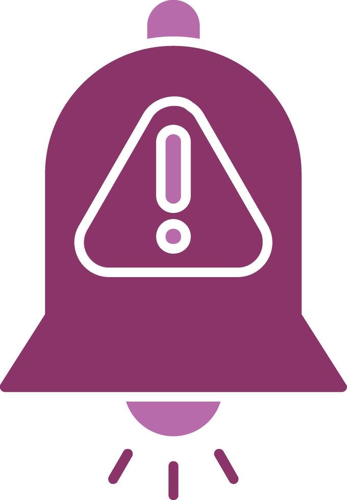 Interruption Glyph Two Colour Icon vector