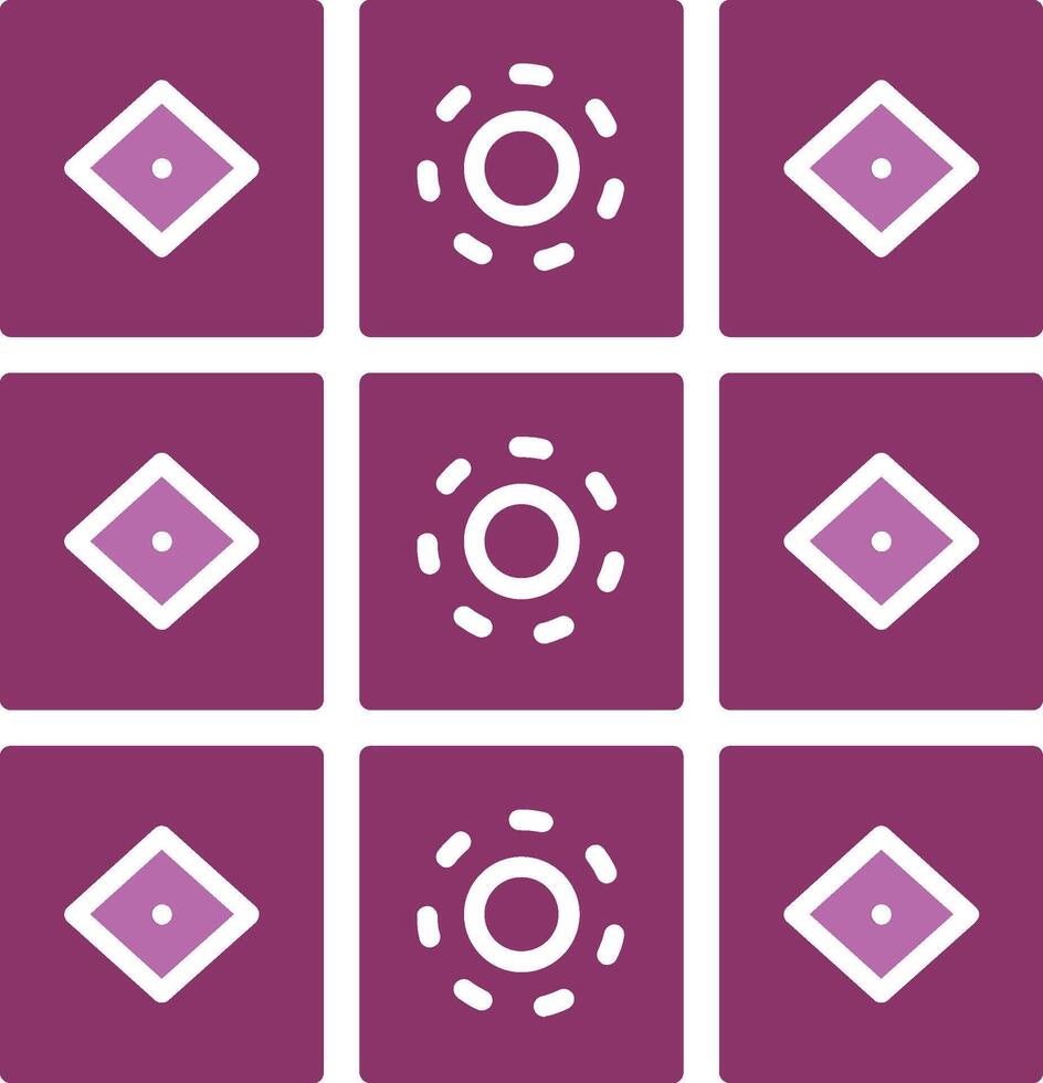 Tiles Glyph Two Colour Icon vector