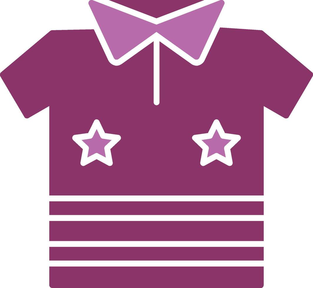 Shirt Glyph Two Colour Icon vector