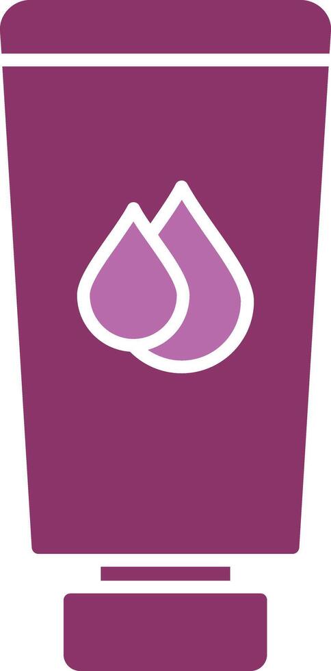 Body Lotion Glyph Two Colour Icon vector