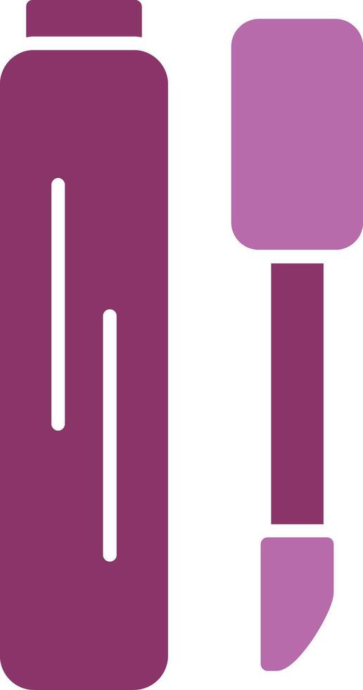 Lip Gloss Glyph Two Colour Icon vector