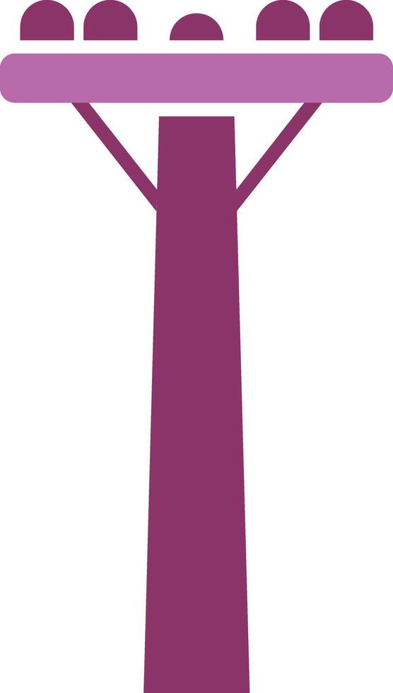 Pole Glyph Two Colour Icon vector