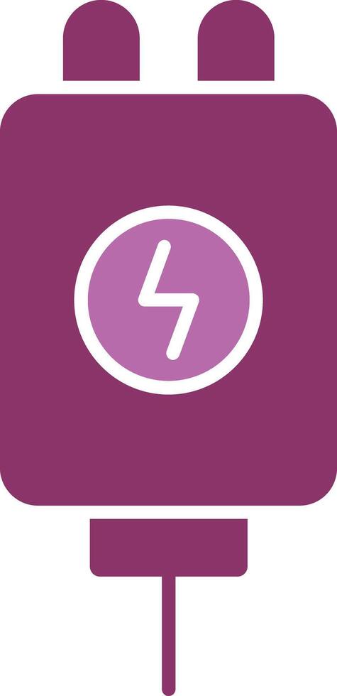 Adapter Glyph Two Colour Icon vector