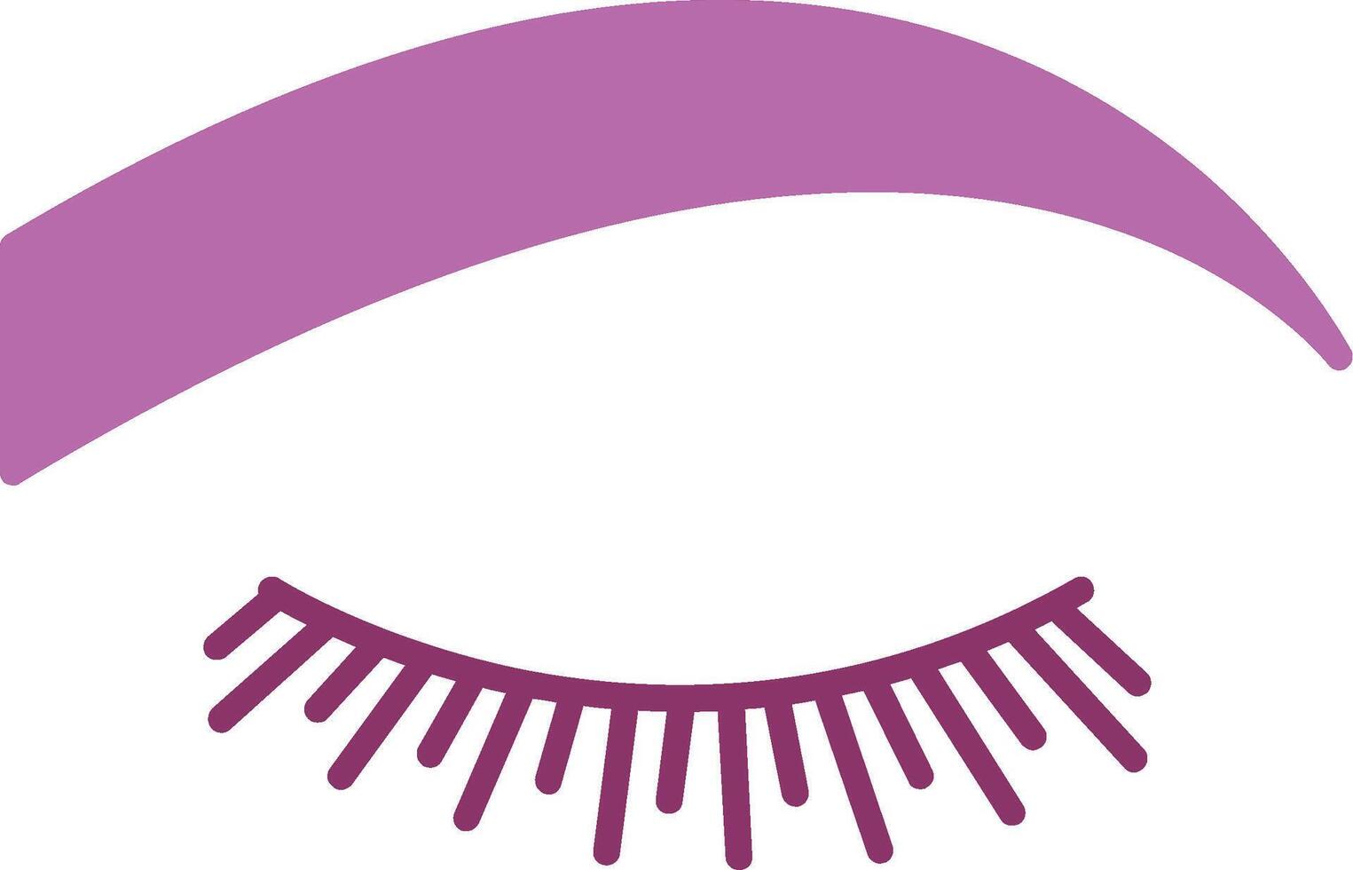 Eyebrow Glyph Two Colour Icon vector