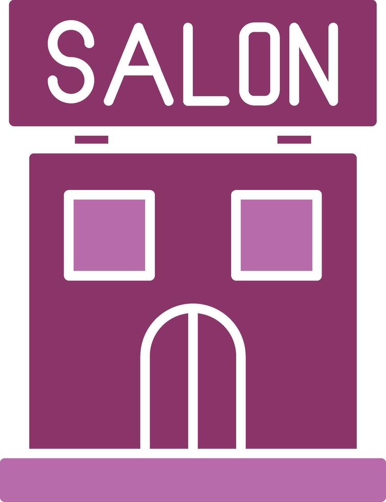 Salon Glyph Two Colour Icon vector