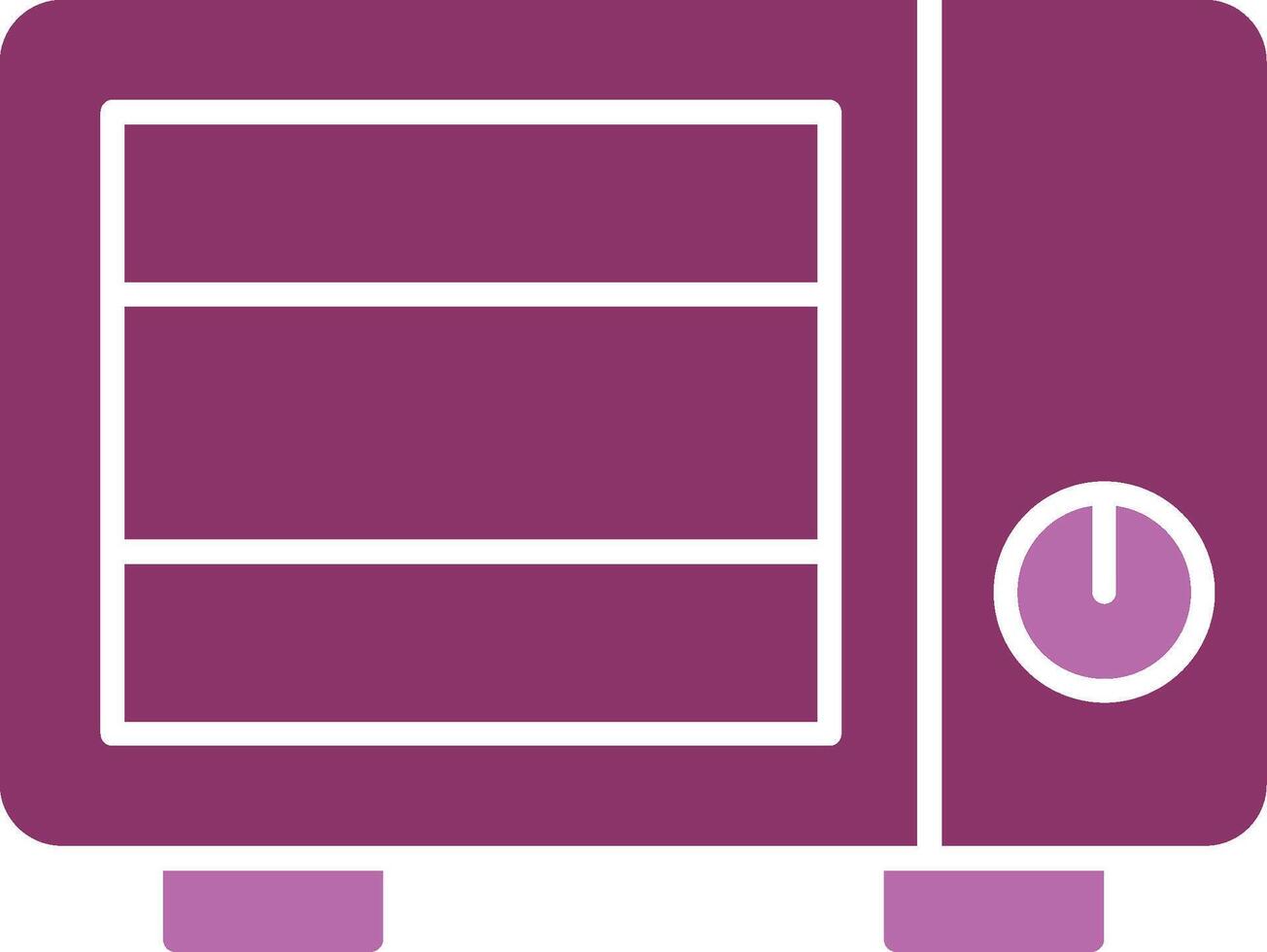 Oven Glyph Two Colour Icon vector