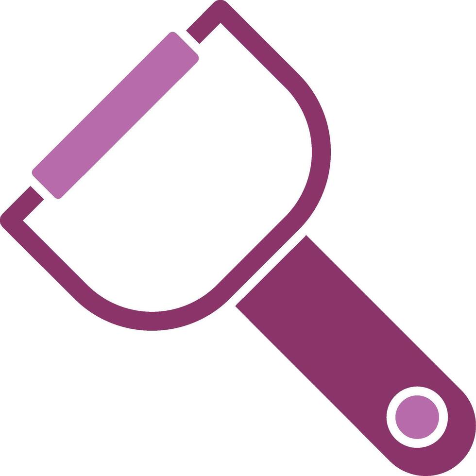 Peeler Glyph Two Colour Icon vector