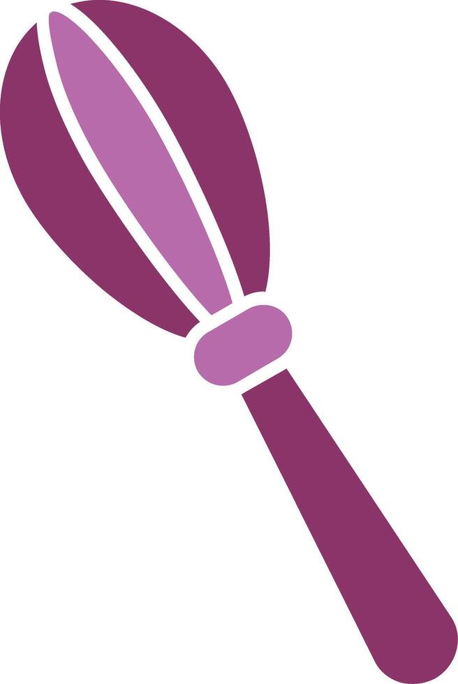 Whisk Glyph Two Colour Icon vector