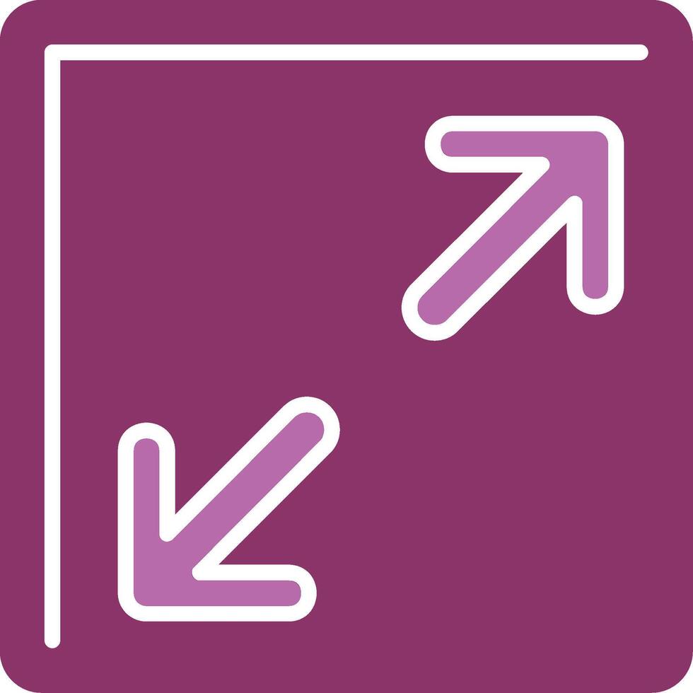 Resize Glyph Two Colour Icon vector