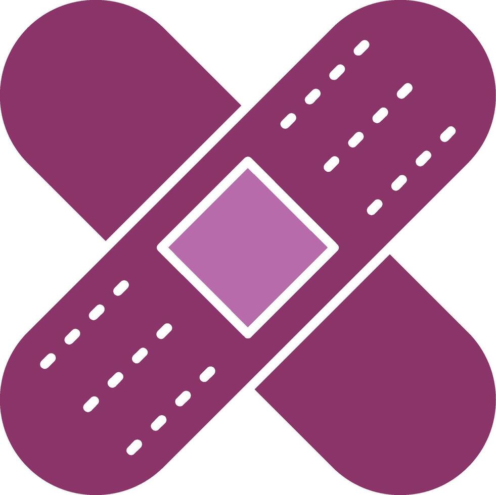 Bandage Glyph Two Colour Icon vector